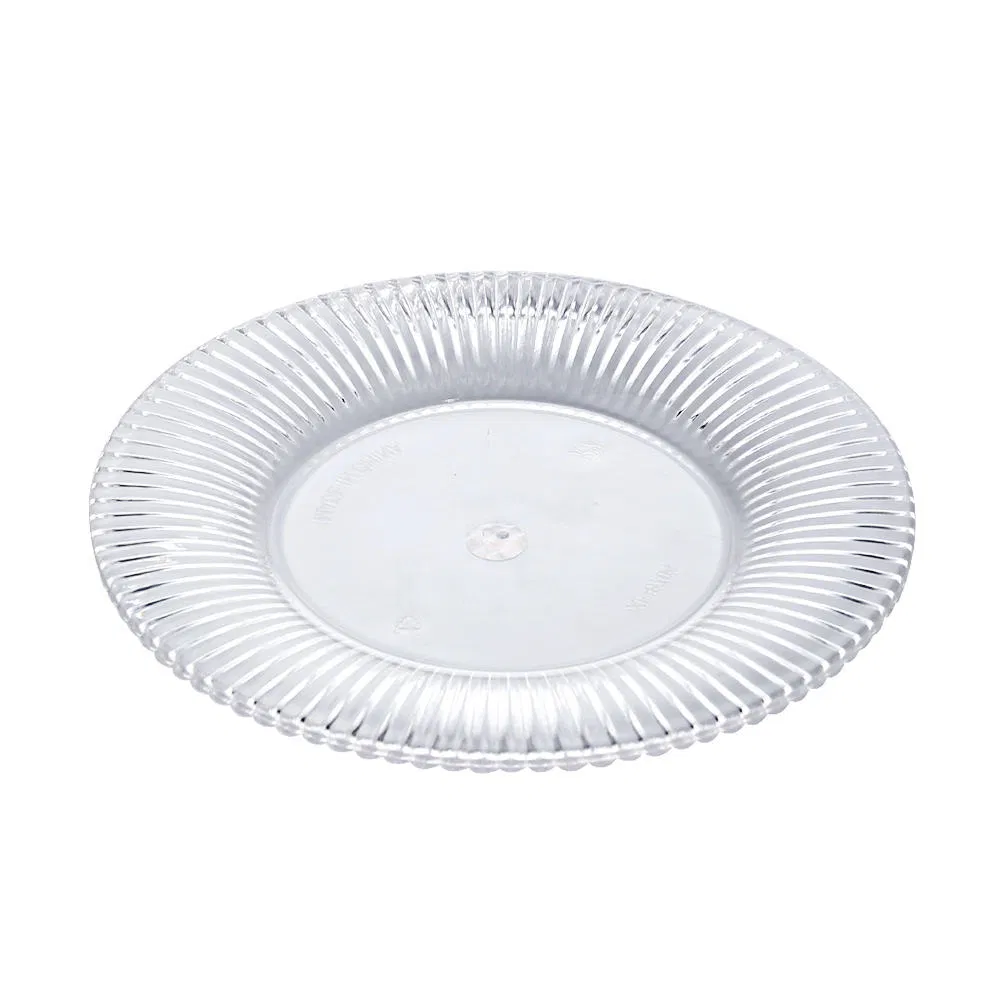 Plastic Fruit Plate - Transparent PS/PC Wedding Party Dessert Plate