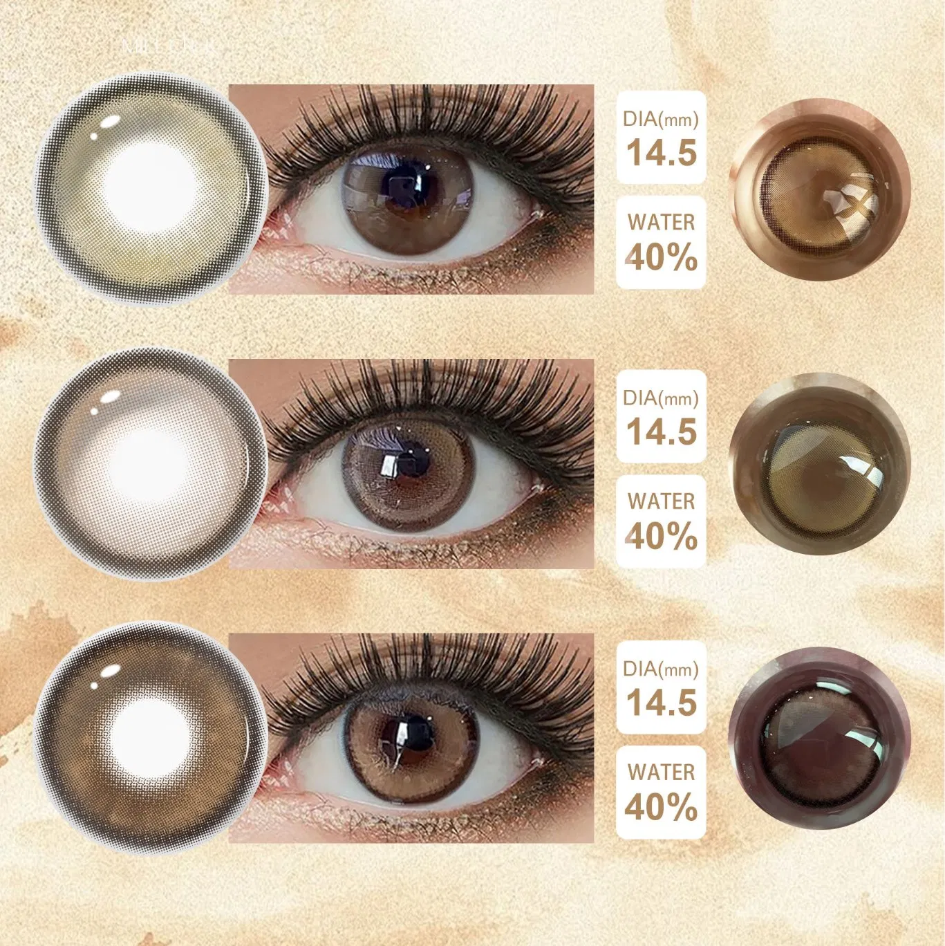 Millcreek High Quality Wholesale Cheap Color Contact Lenses Brown