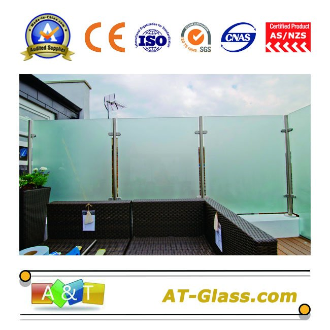10mm Acid Etched Glass Frosted Glass for Bathroom Furniture Door Window