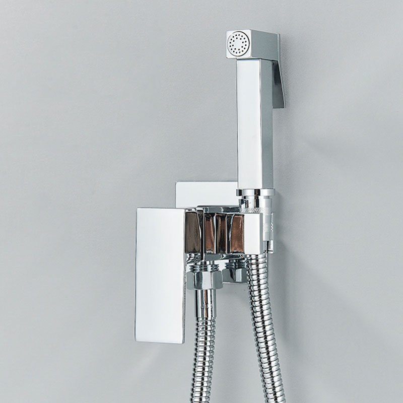 Toilet Brass Bidet Ablution Faucet Golden Shattaf Set Concealed Hot and Cold Handheld Toliet Water Spray Bidet Gold