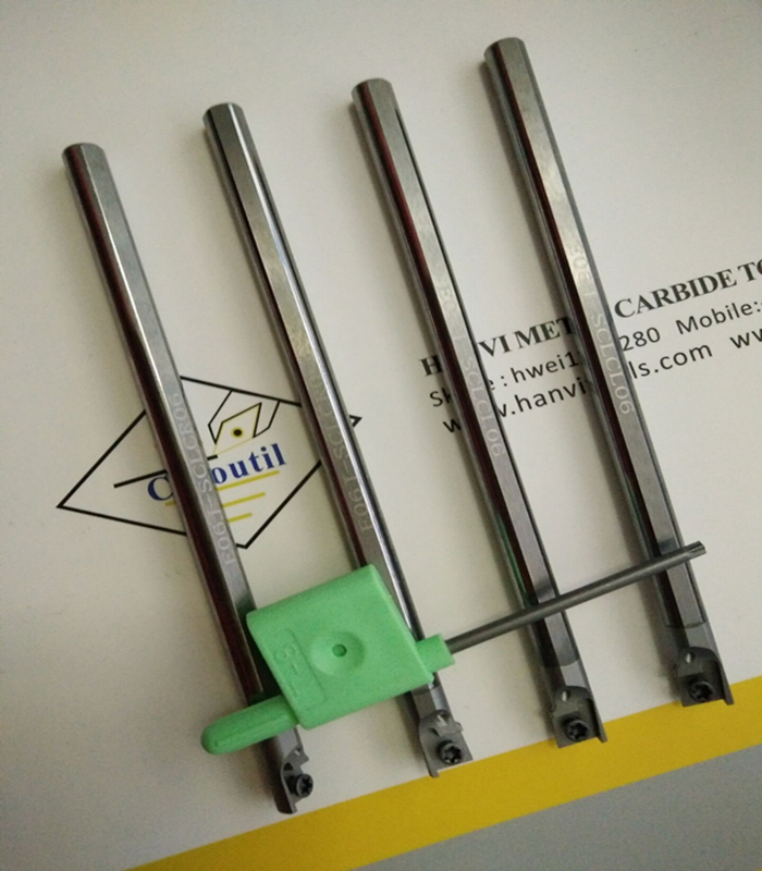 Cutoutil E08K-Sclcr06 Carbide Boring Bar Carbide Shank for Internal Turning Tools