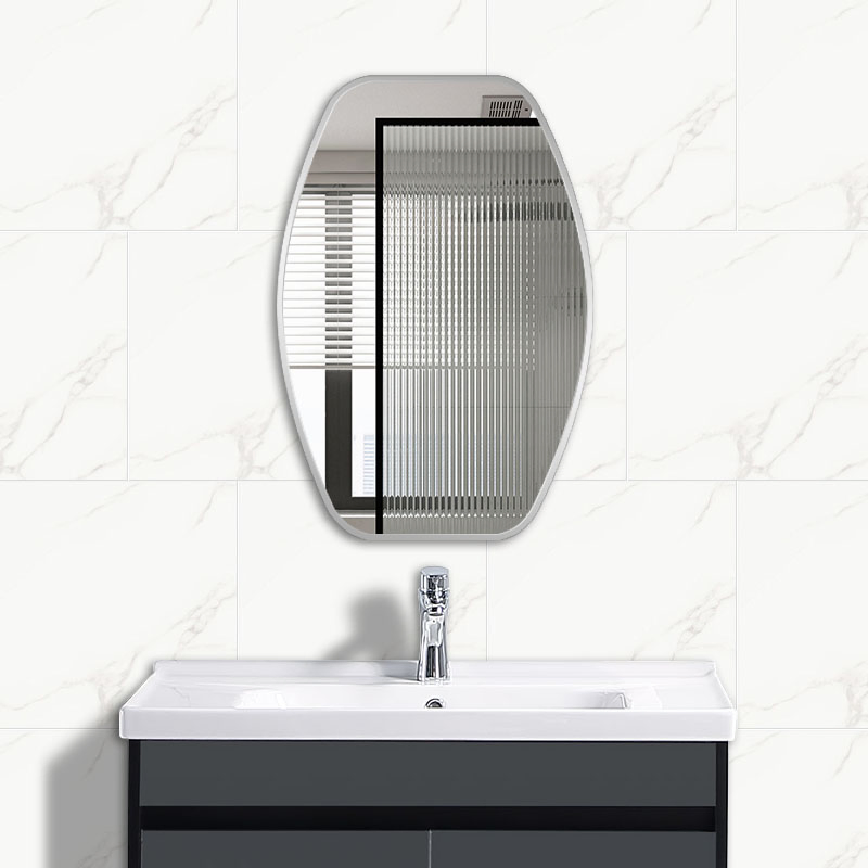 Modern Minimalist Creative Irregular Shaped Metal Frame Decorative Wall Mirror Bathroom Vanity Mirror