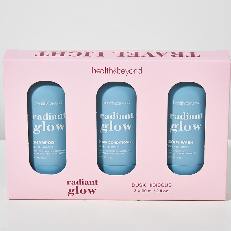 Private Label 60ml Deeply Cleanses and Moisturizes Skin Body Wash Shower Gel Travel Size Set