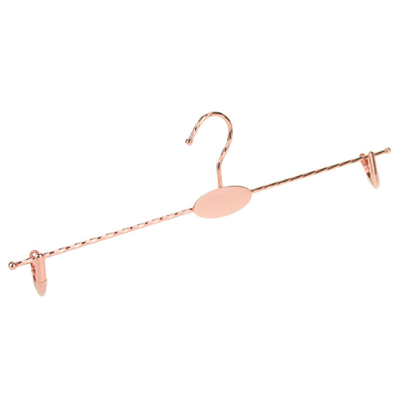 Wholesale Luxury Metal Iron Wire Non Slip Custom Pants Bra Underwear Clothes Hangers