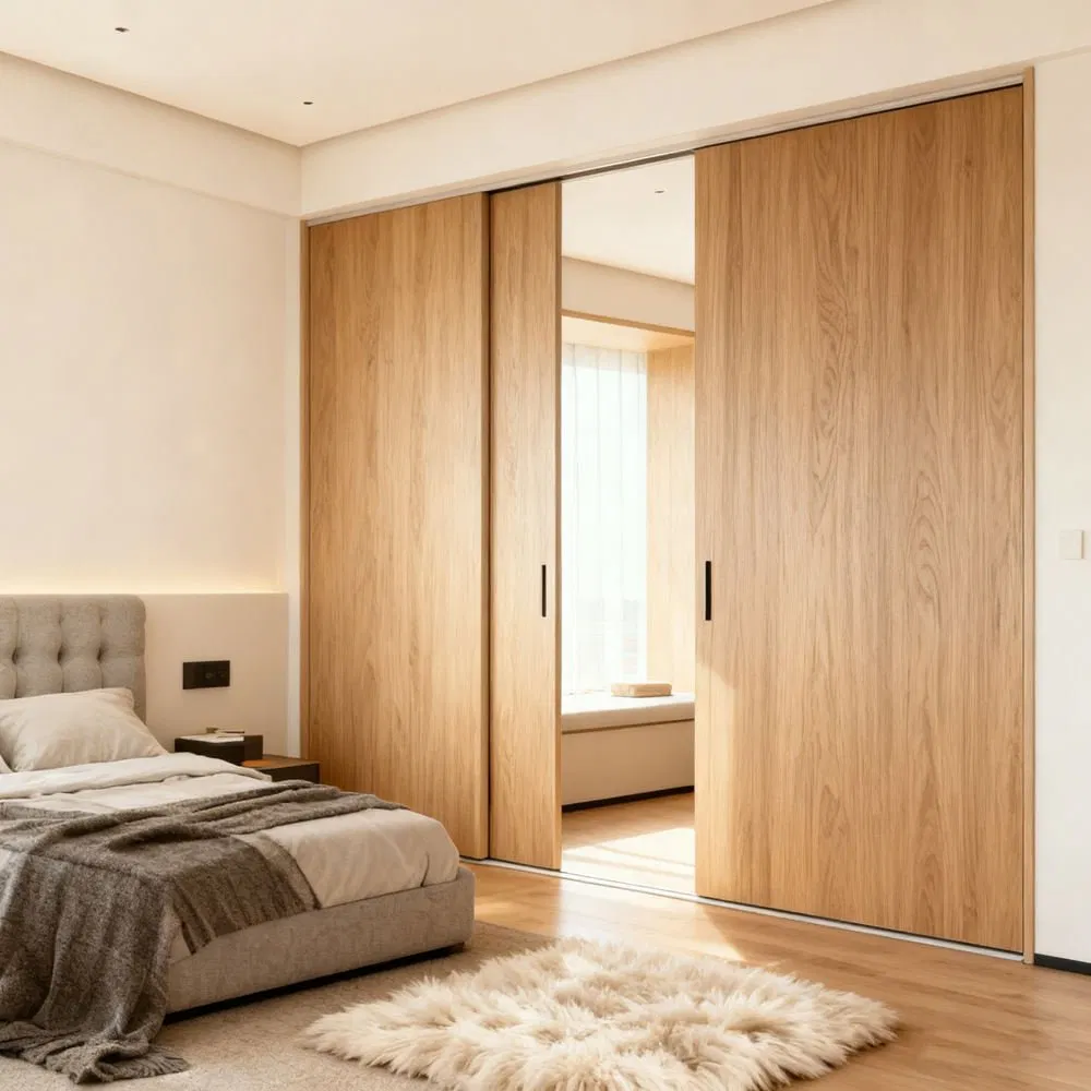 Durable Smooth Operation Easy Installation Quiet Hidden Pocket Door Hardware Kit