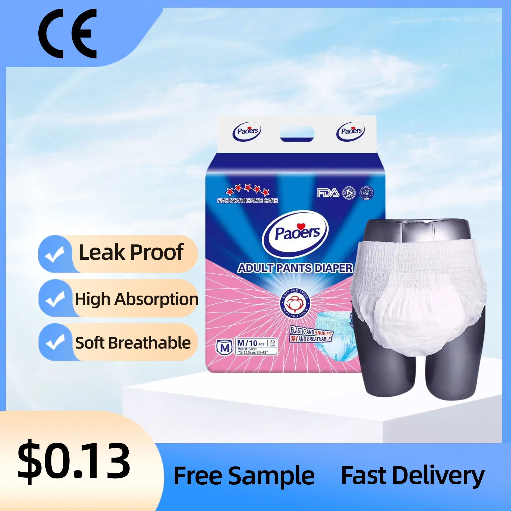Wholesale Adult Incontinence Products Pull up Adult Diaper High Absorbency Incontinence Underwear