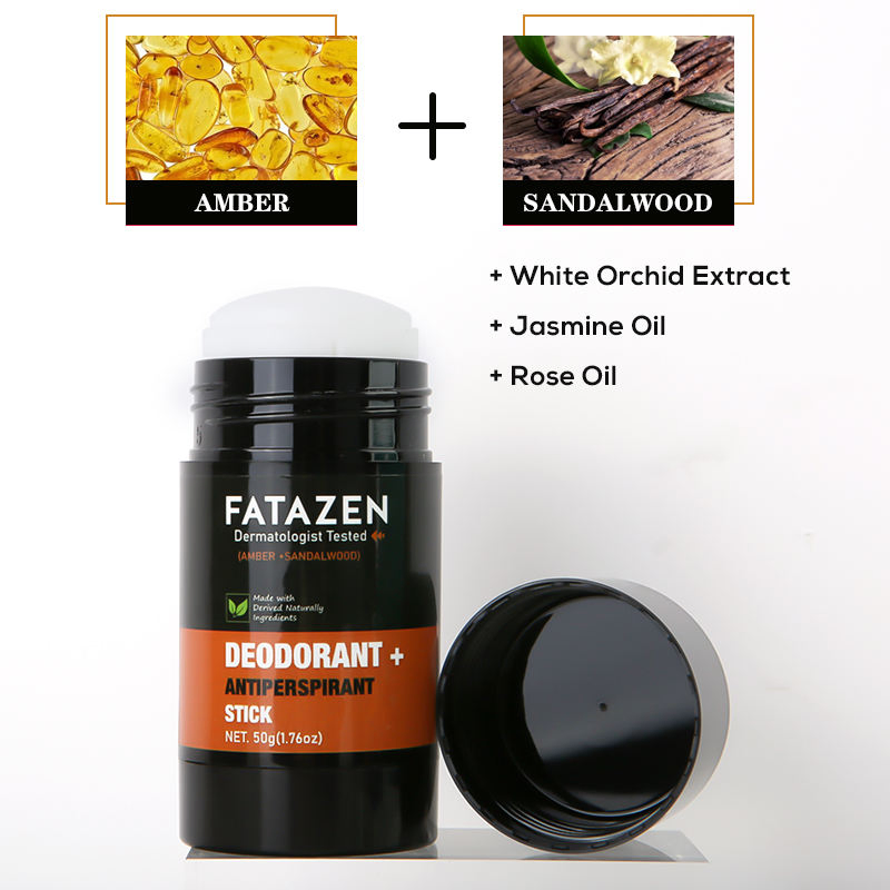 Temu Wholesale Products Herbal Deodorant Antiperspirant Stick OEM Natural Vegan Sandal Amber Sweat Odor Balm Deodorant Stick