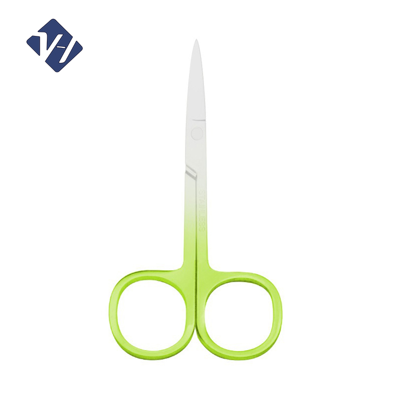 Colorful Chameleon Curved Head Eyebrow Scissors Eyebrow Manicure Scissors Cutter Nail Makeup Tool Eyebrow Scissor