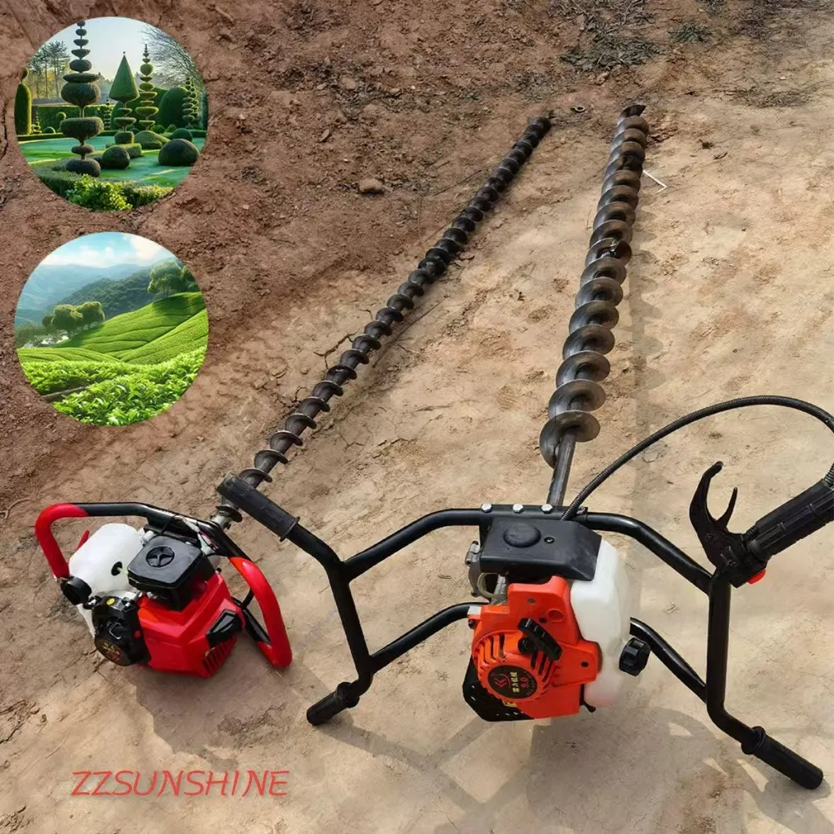 Post Hole Digger Earth Drill Auger Soil Hole Digging Drilling Machine Earth Auger Machine for Tree Planting