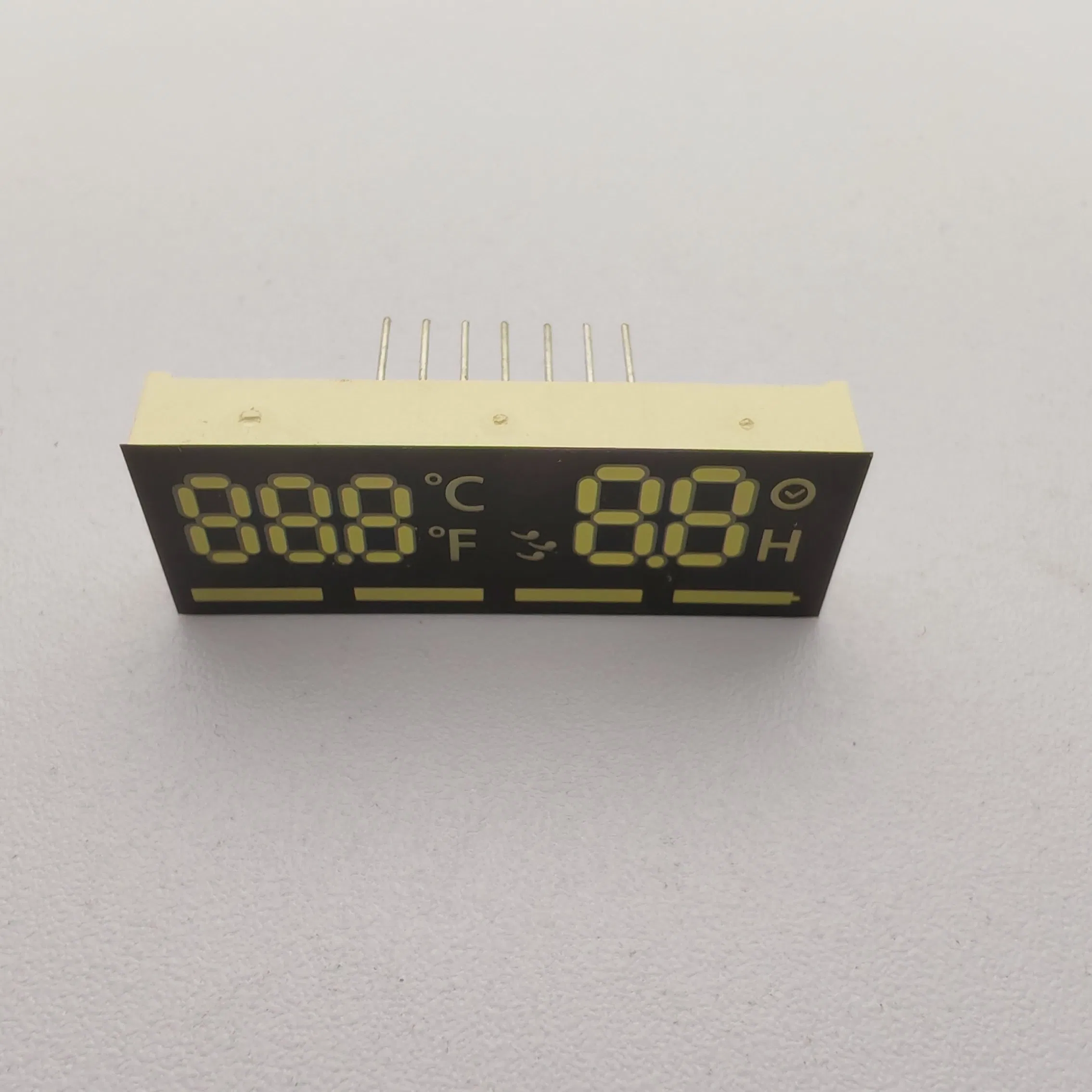 Ultra White/Red 7 Segment LED Clock Display Module