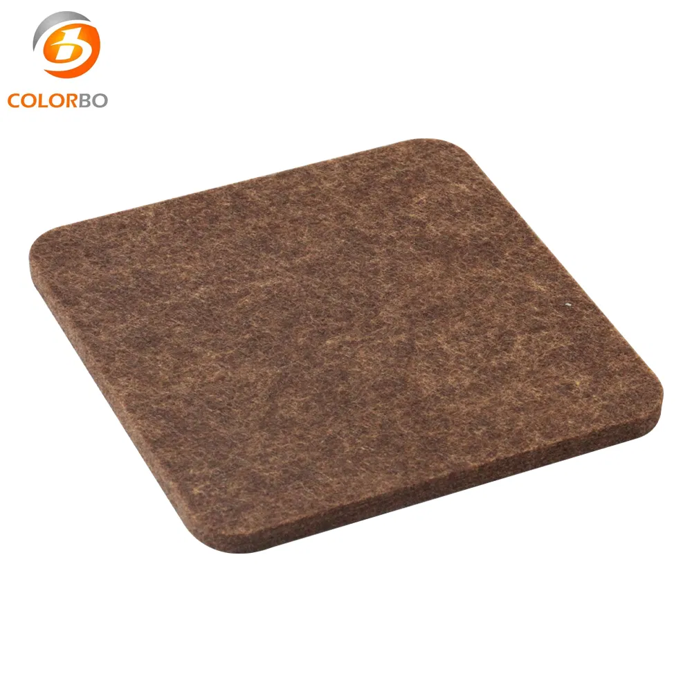 Sound Absorption Materials CBE35 Deep Brown 9MM Eco-friendly PET Acoustic Wall Felt Wool Panel