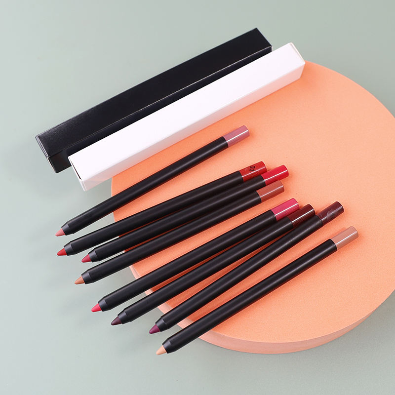 Waterproof Brown Smooth Private Label Custom Logo Lip Liner Pencils