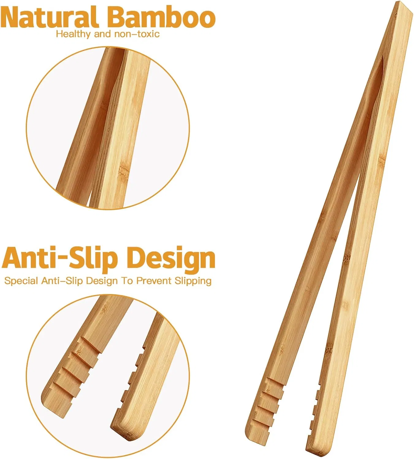 Simple Heat-Resistant Reusable Bamboo Wood Clip
