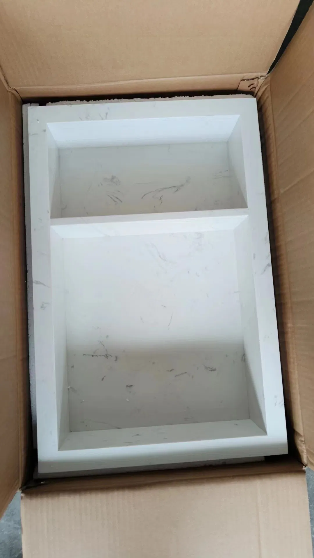 Bathroom Shelf Artificial Quartz Stone Recessed Shower Bathroom Niche