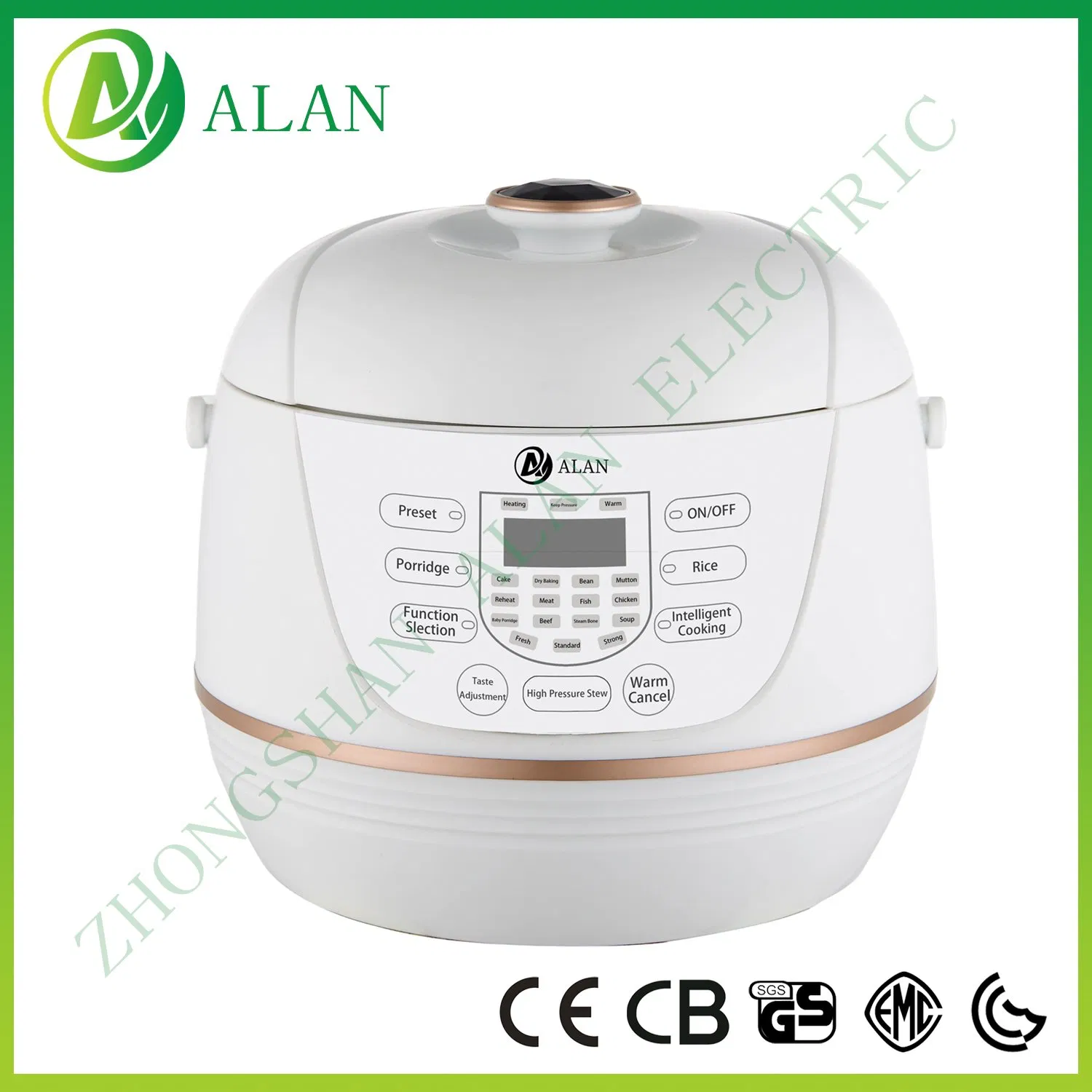 Big Easy Operation Panel Touch Control Household Colorful Housing Electrical Multi-Function High Pressure Cookers