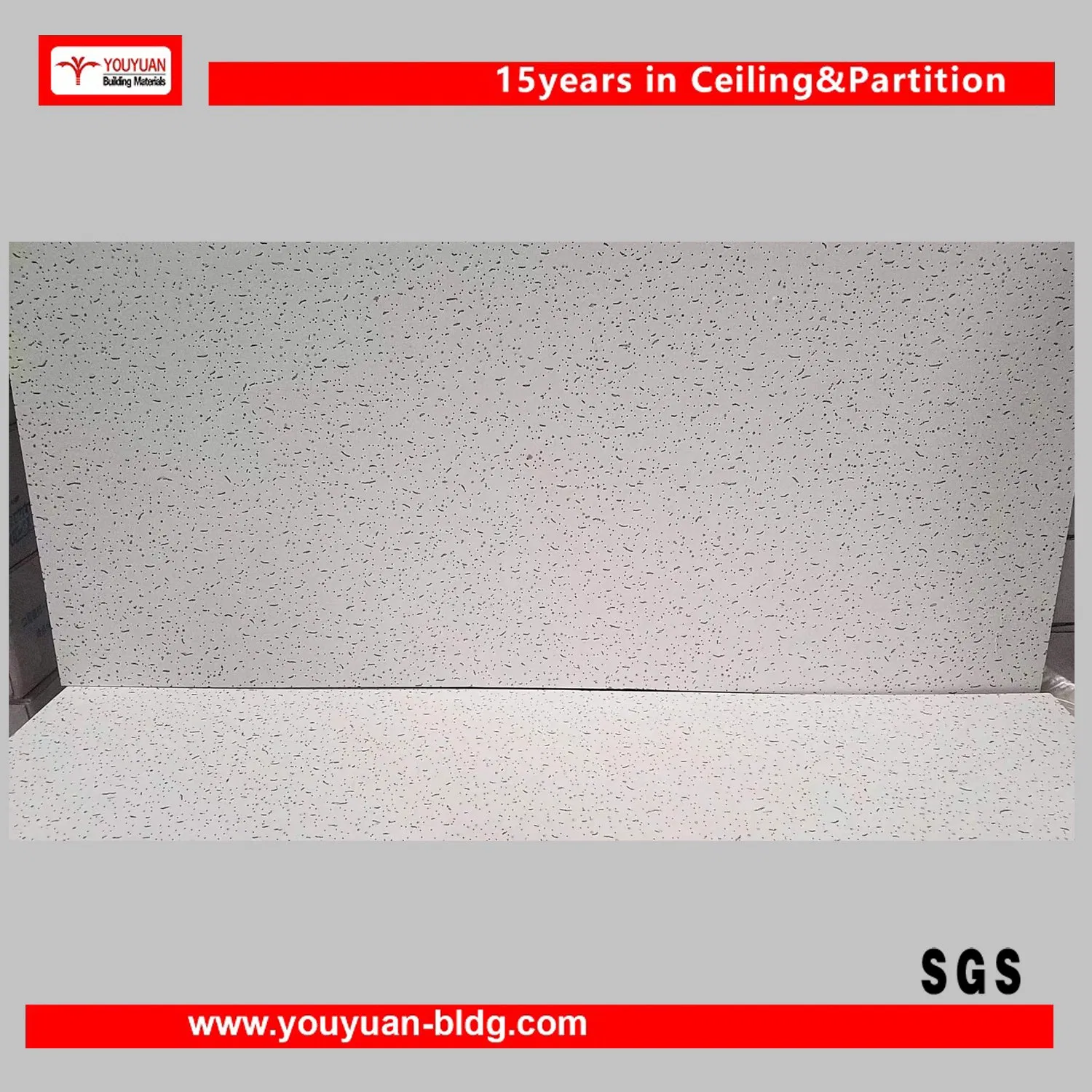 Suspended Ceiling Mineral Fiber Acoustic Panel From Youyuan Bldg