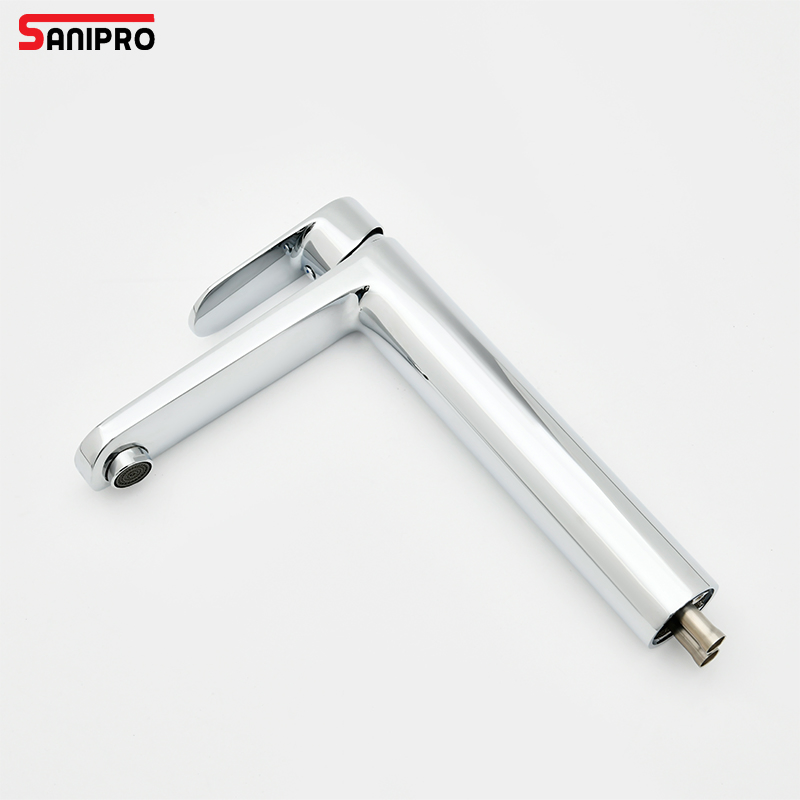 Sanipro High Quality Solid Brass Bathroom Sink Mixer Tap Hot Cold Mixer Basin Faucets Water Taps