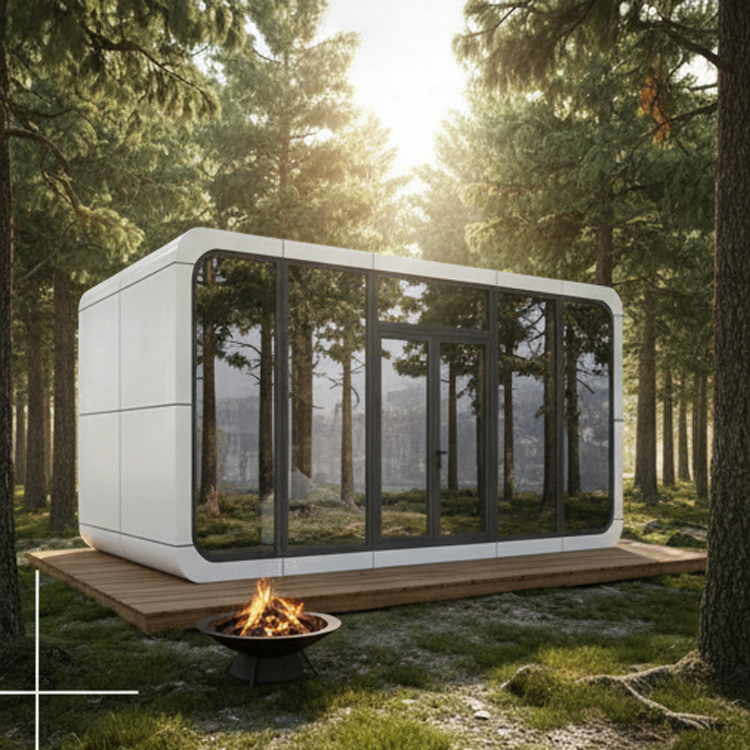 Modular Outdoor Space Capsule House Pod Factory Price Modern Mobile Hotel Tiny Apple Smart House Prefabricated Cabin Casas Prefabricadas Prefab House Home