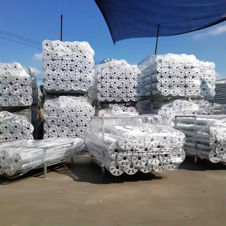 Galvanized Construction Screw Pile System for Solar Installations