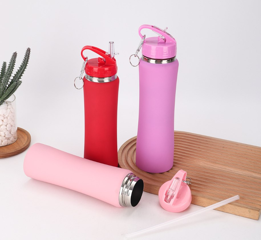 750ml Insulated Tumbler Double-Layer Insulated Stainless Steel Sports Water Bottle for Cold Hot Beverages