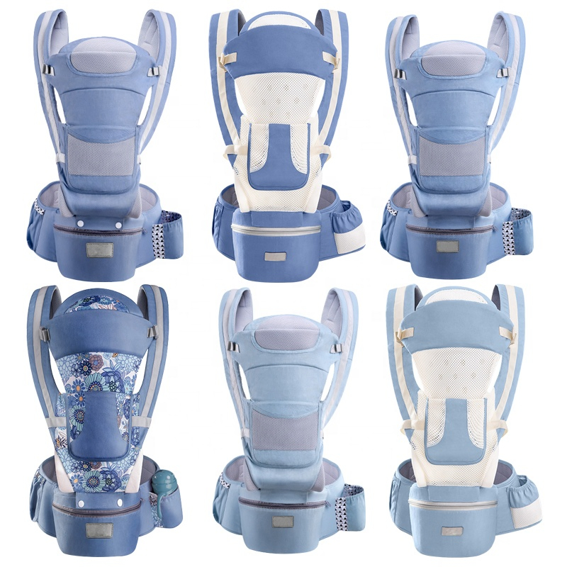 China Supplier Multi Color Baby Hip Seat Breathable Infant Baby Carrier Ergonomic 360 Children Wrap Sling Soft Adjustable Chair Waist Kangaroo
