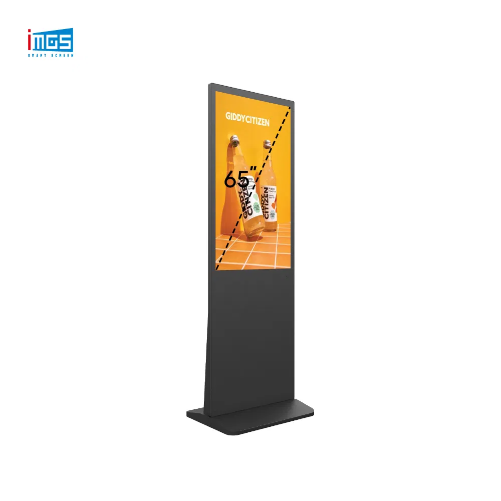 65-дюймовый интерактивный сенсорный дисплей для рекламы