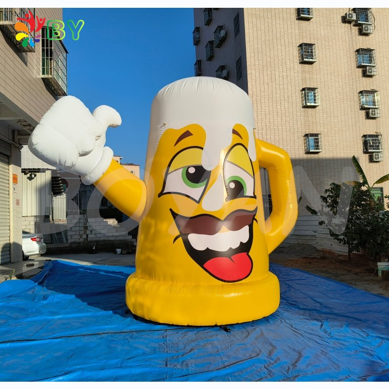 Inflatable Beer Cup Balloon Giant Inflatable Bottle for Birthday Party Decoration Advertising Inflatables