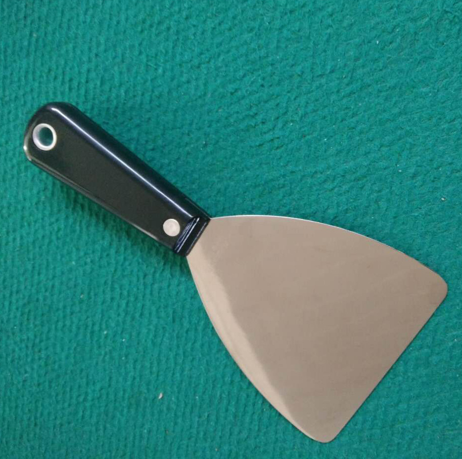 Carbon Steel Blade Mirror Polished Double Clamp Plastic Handle Scraper (163406)