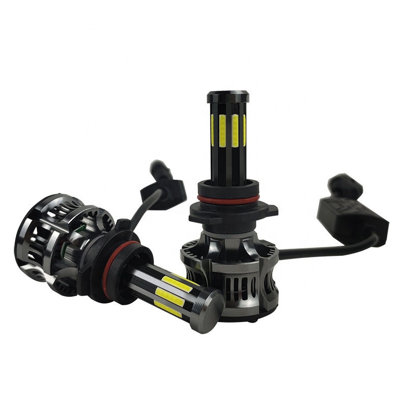 LED-фара для автомобиля, 100W, 12000 лм, COB-матрица, 8-сторонний свет, цоколи H11/H7/H4/9005/9006