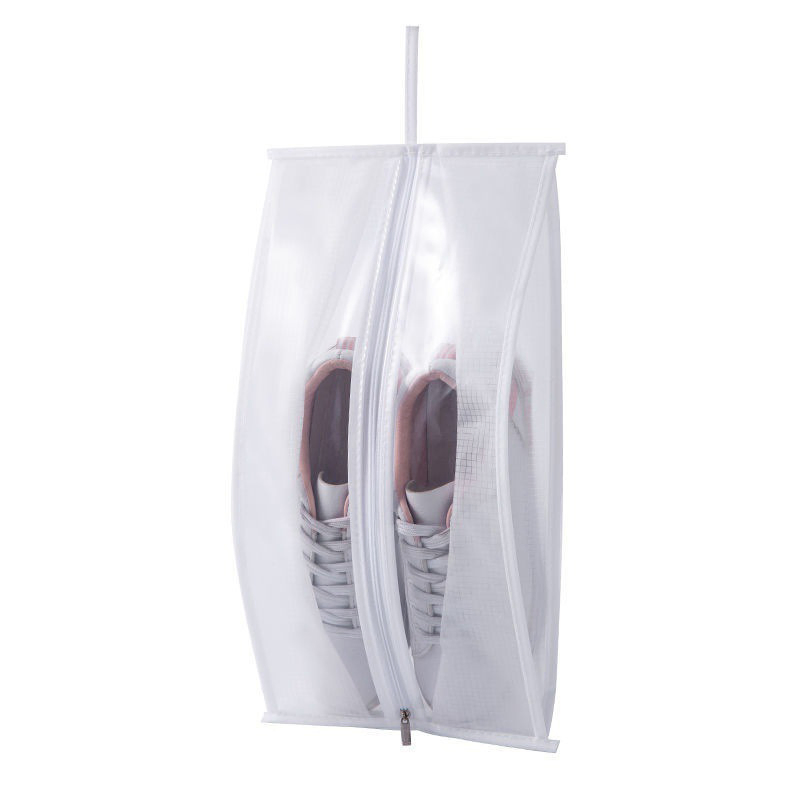 PEVA Storage Travel Shoe Pouch Dustproof Shoe Storage Bag with Zipper