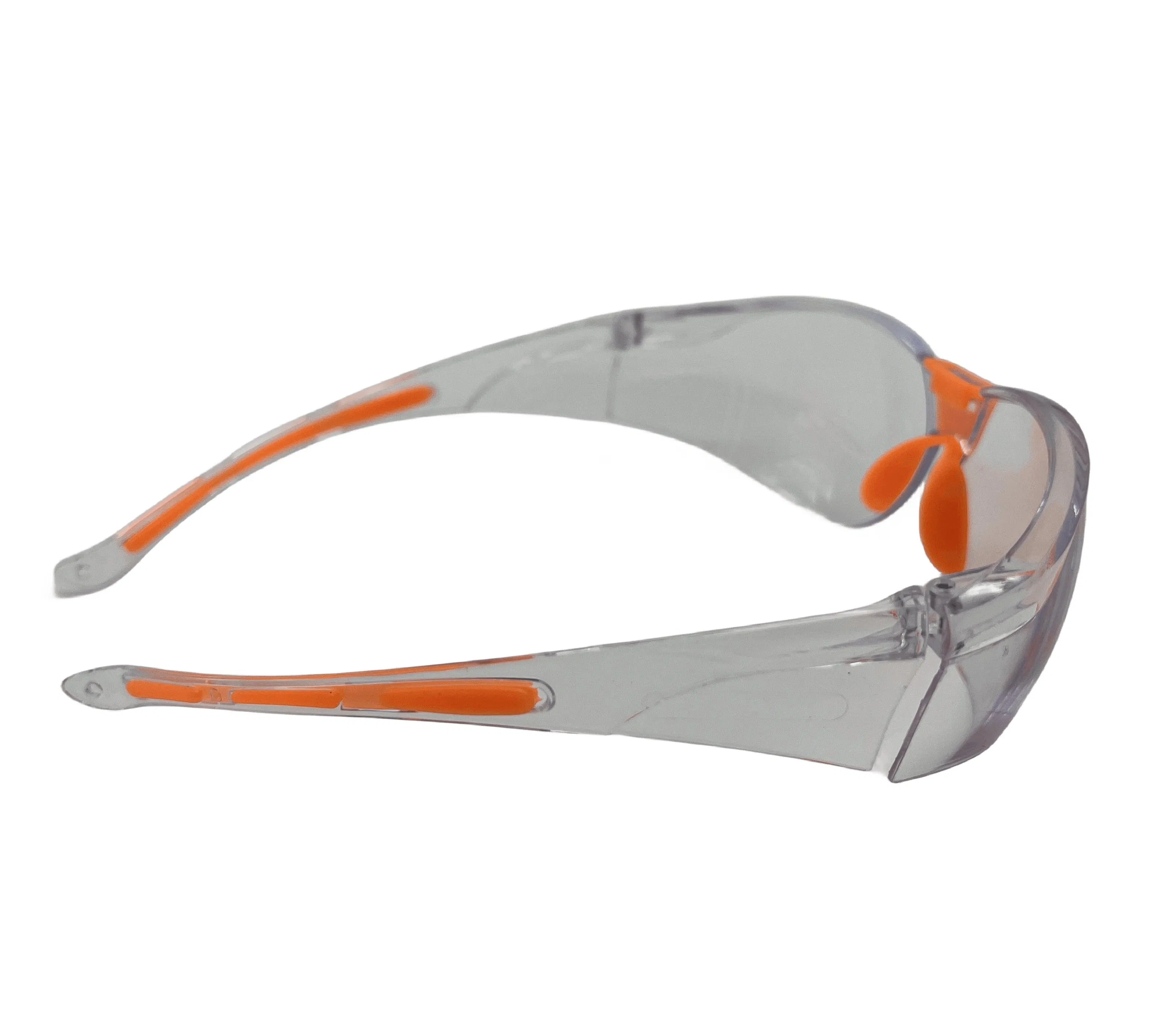 PC Lens & Temple Rubber on Legs & Nose Pad Safety Glasses