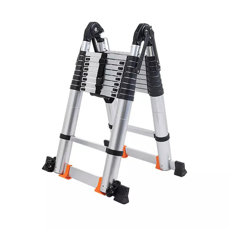 Double Sidesingle Straight Folding Step Telescopic Aluminum Ladder for Sale