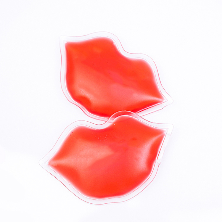 Lip Shape Gel Ice Pack Reusable Cold Hot Pack for Face Body