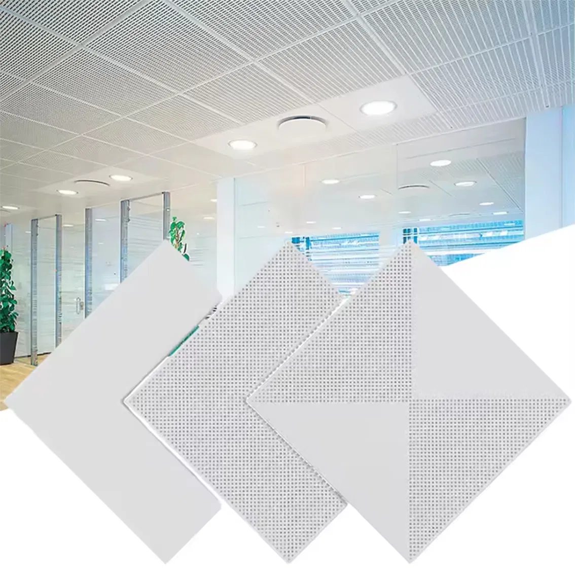 Premium Acoustic Aluminum Metal Ceiling Panel Soundproof Acoustic Panel Sound Absorbing Ceiling Covering Ceiling Decoration