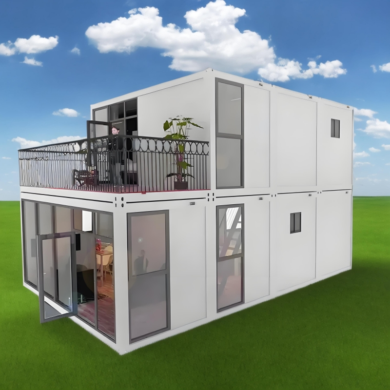 20FT Prefabricated Modular Office Container with Quick Installation Steel Structure Insulated Panels Construction Camp House
