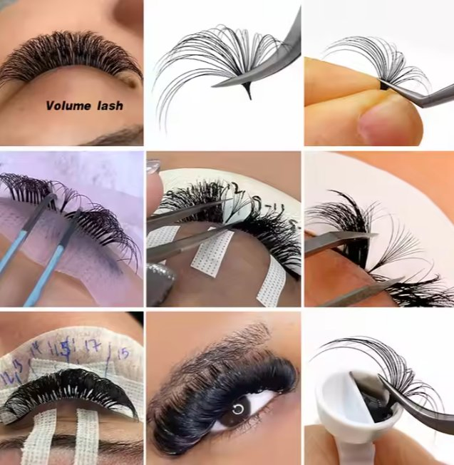 New Eyelash Individual Eyelash Matte Black Siberian Las Extension Supplies Private Label Russian Volume Lash Extensions Trays