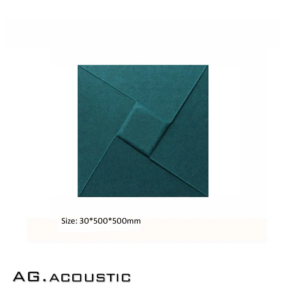 AG. Acoustic Decorative Material 3D Polyester Fiber Sound Insulation Wall Tiles