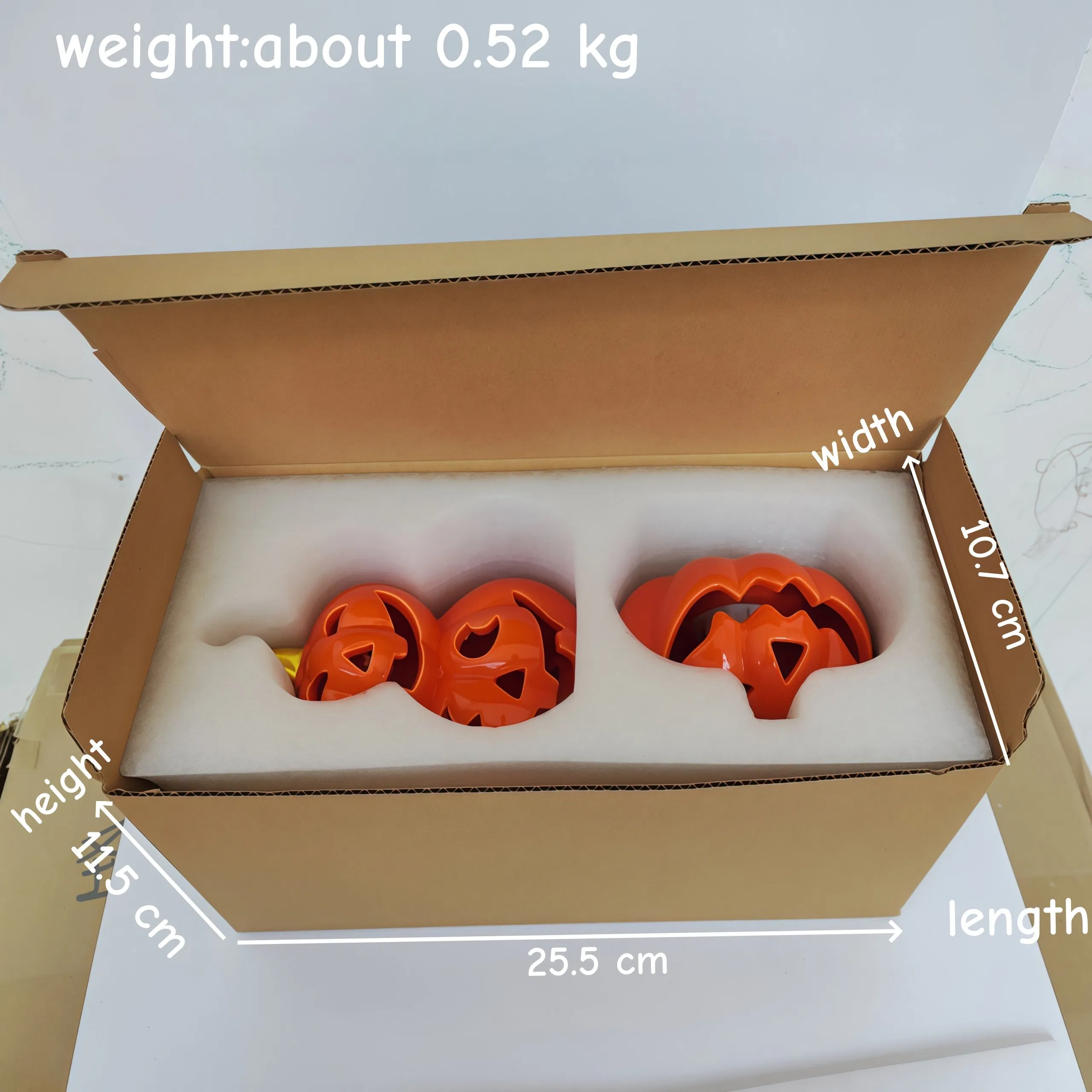 Tabletop Indoor Halloween Decorations Ceramic Pumpkin Candle Holder for Holiday Party Home
