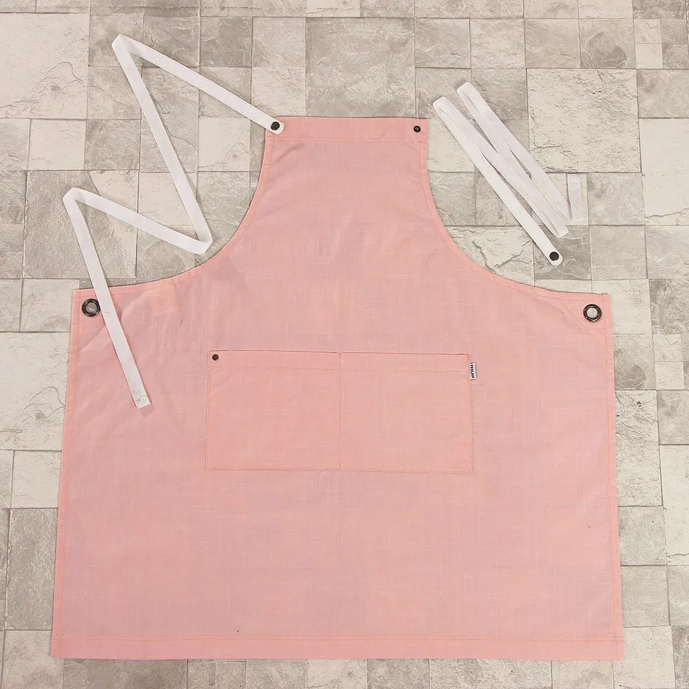 Promotional Red Kitchen Adjustable Fashion Cotton Apron (RS-170301A)