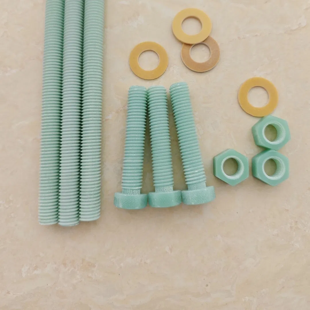 Threaded Rod FRP Fiberglass Bolt Glass Fiber Bolt Epoxy Fastener