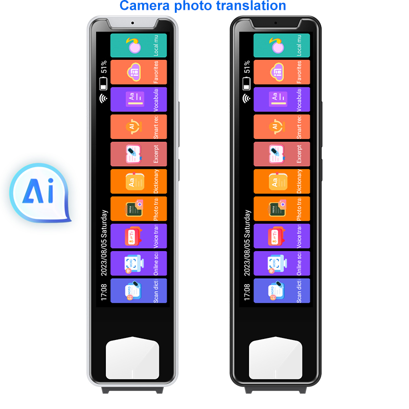 New developed China manufacture wifi electronic dictionary language AI pen translator with recording offline translation touch screen voice translation SP32