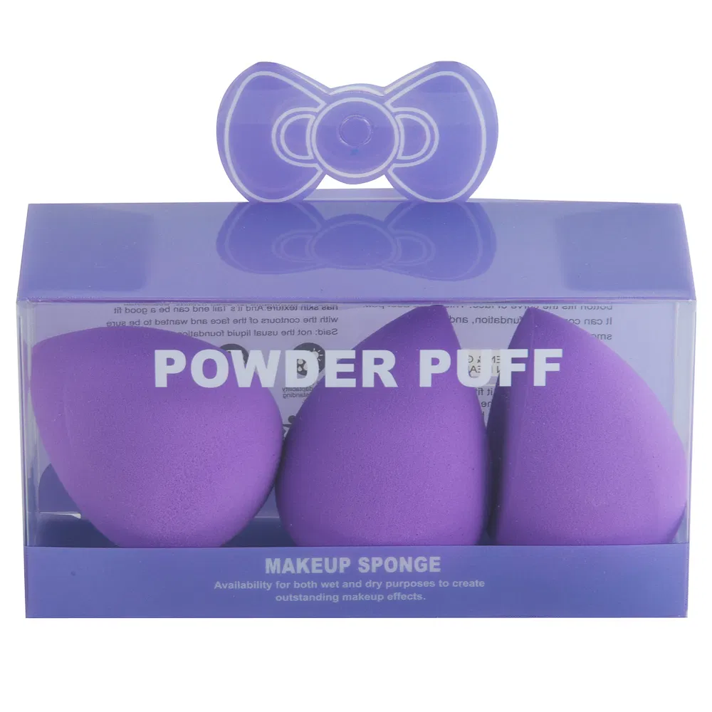 Non-Latex Sponges 3 Pieces Makeup Blender Set Beauty Foundation Face Powder Puff Makeup Sponge
