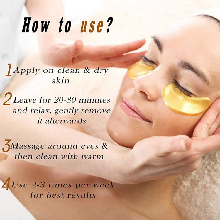 Most Popular 24K Gold Under Eye Patches Dark Circles and Puffiness Eye Masks