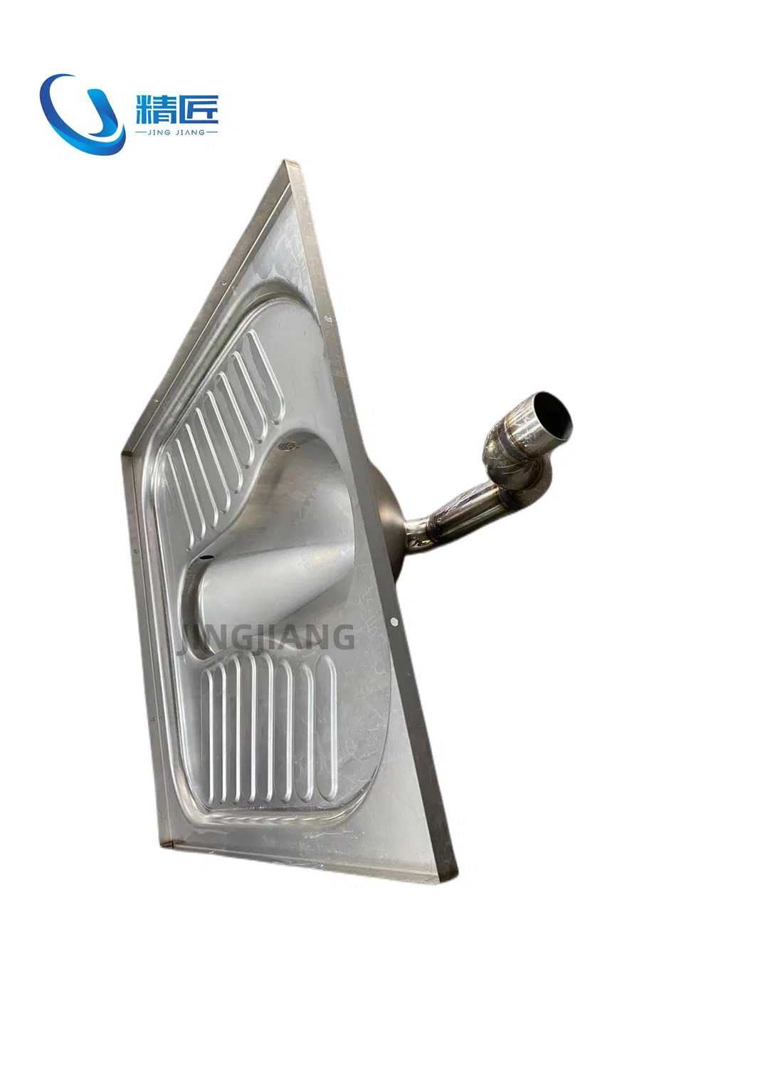 Sanitary Ware Stainless Steel Squatting Pan Trap Deep Drawing Deep Drawn