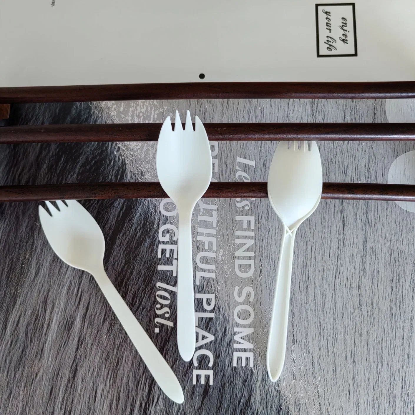 Disposable Cutlery Eco Friendly Compostable 100% Biodegradable Knife Fork Spoon Spork