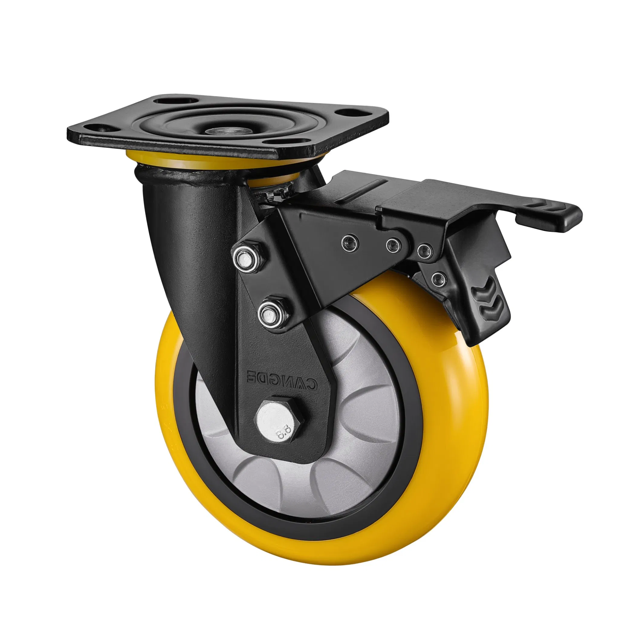Heavy-Duty PU Industrial Castor Wheels for Logistics Equipment