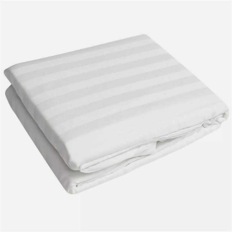 Luxury Hotel Quality Duvet Cover Sets 100% Egyptian Cotton Satin Stripe Double