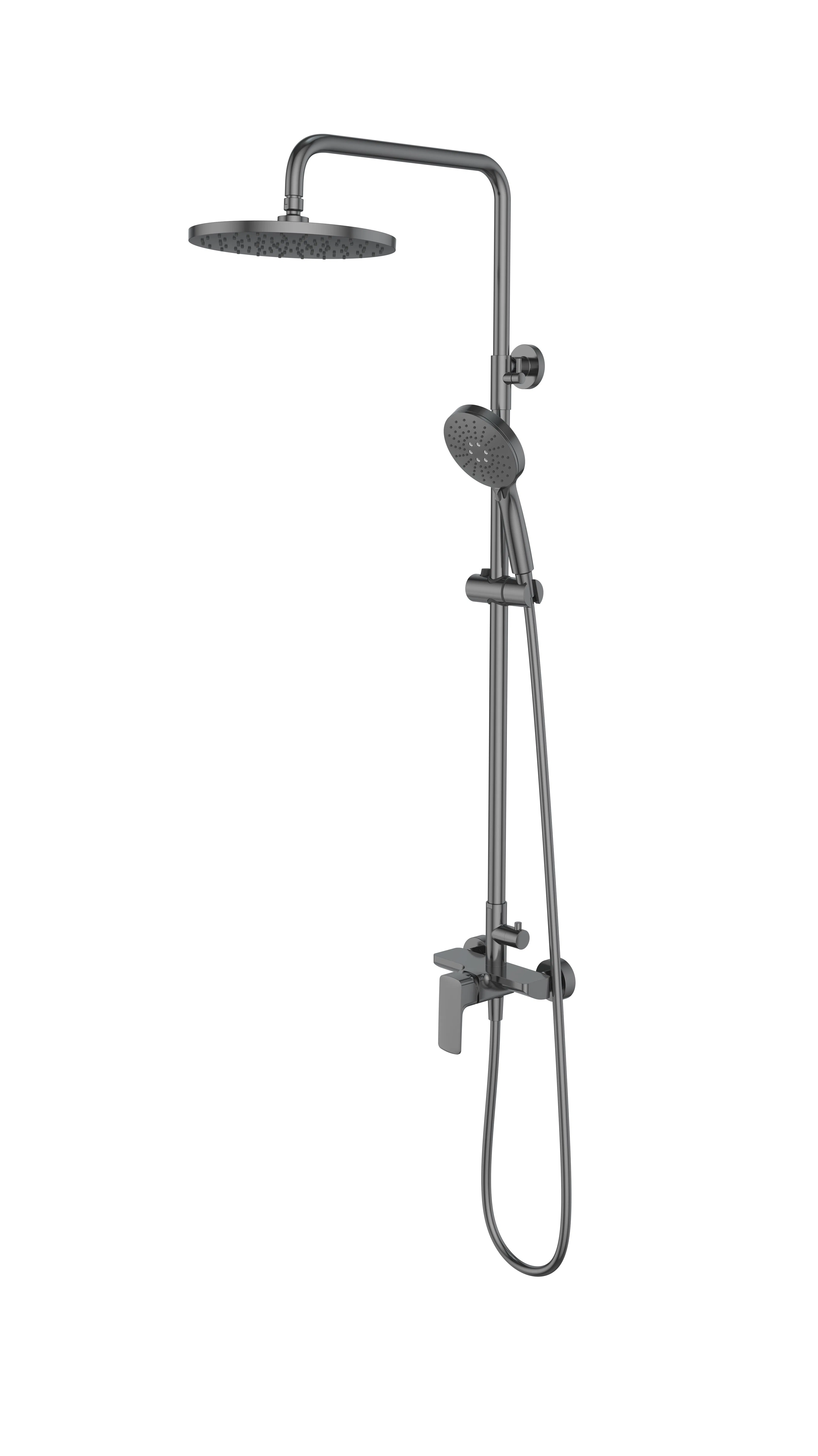 Душевая система Brushed Gold с регулируемым кронштейном