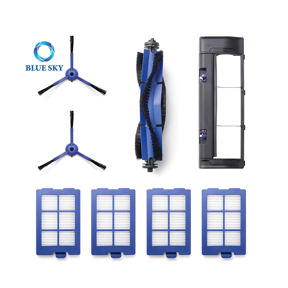 Vacuum Filter Side Brush Accessories Kits Compatible with Eufy Robovac X8 Hybrid Robot Vacuum Cleaner Parts