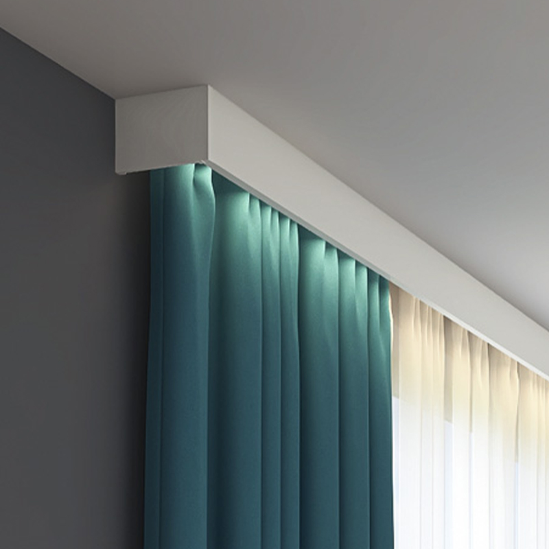 Manufacture Modern Ceiling Mount Aluminium Curtain Box with LED Light